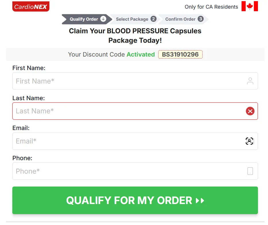 Cardionex Blood Pressure Canada Pricing